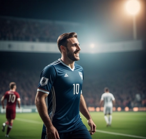 Der Spieler Nummer 10 hat ein Tor erzielt